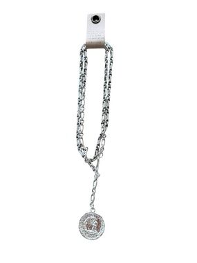 NEW Anthropologie adjustable live necklace with medal